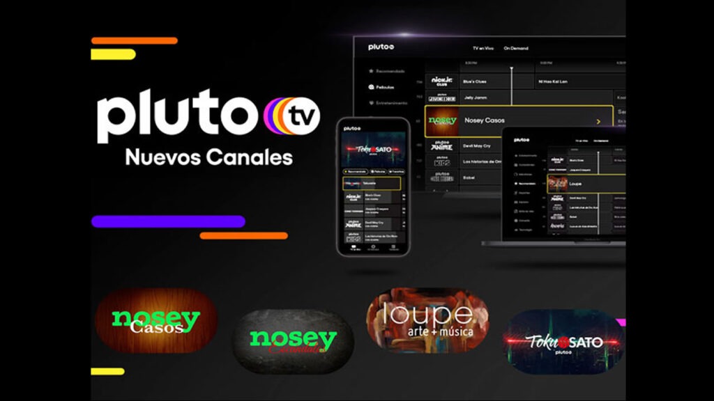 TELEVISIÓN GRATIS: PLUTO TV SUMARÁ NUEVOS CANALES